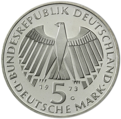 Deutschland 5 DM Silber 1973 Stgl. Frankfurter Nationalversammlung