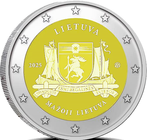 Litauen-2Euro-2025-bfr-Kleinlitauen-RS