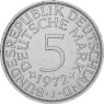 Deutschland 5 DM 1972 J Silberadler  