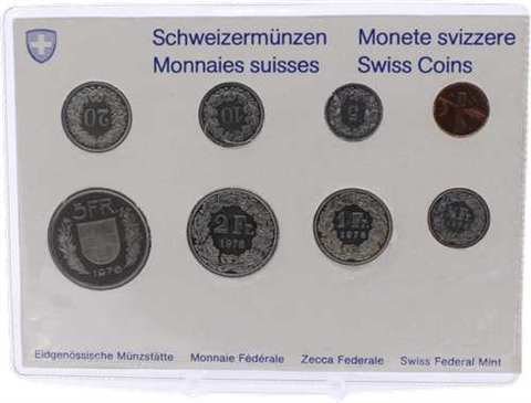 Schweiz-8,88 Franken-1976-bfr-KMS-Blister-RS