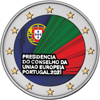 Portugal 2 €uro 2021 EU-Ratspräsidentschaft-FARBE---2021T8254 - Portugal_2021_2euro_Presidency_KM_KM