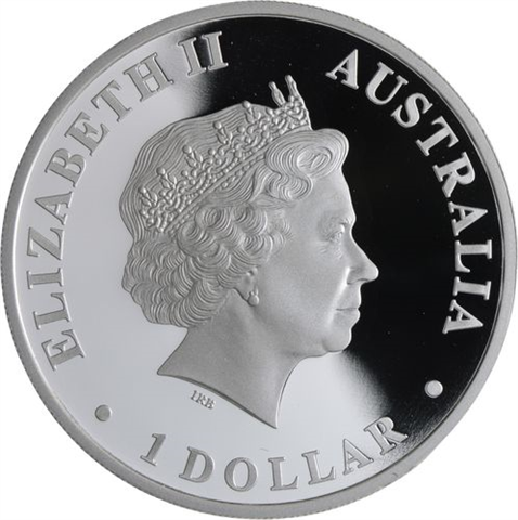 Australien-1 Dollar-2009-AGpp-Echidna-Farbe-RS