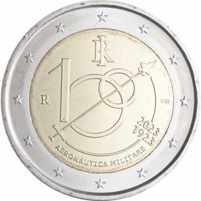 Italien-2Euro-2023-cuni-bfr-Luftwaffe-RS