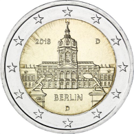 Deutschland-2Euro-2018bfr-Charlottenburg-Münzzeichen-D-RS
