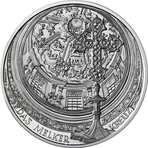 Österreich-10-Euro-2007-Silber-Hgh-Stift-Melk-Folder