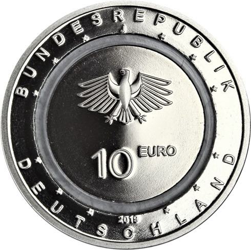 10-Euro-Polymerring-Sammlermünze 2019 "In der Luft" 