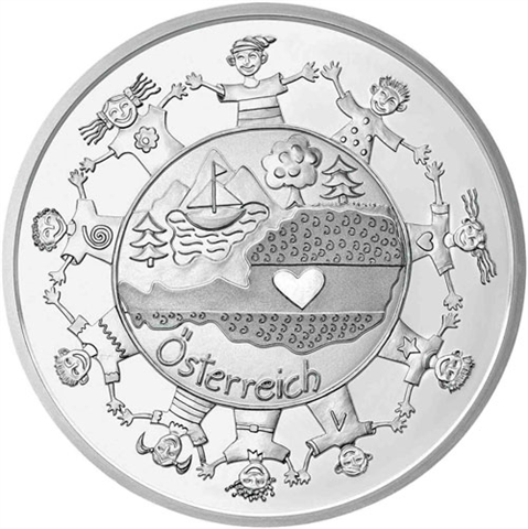 Österreich-10-Euro-2016-Silber-HGH-Aus-Kinderhand-Folder