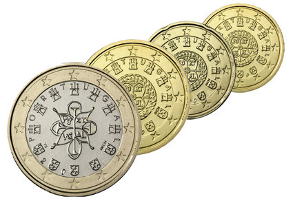 Portugal 10 Cent bis 1 Euro 2008 bfr. 4 Münzen zum Kombi-Preis 