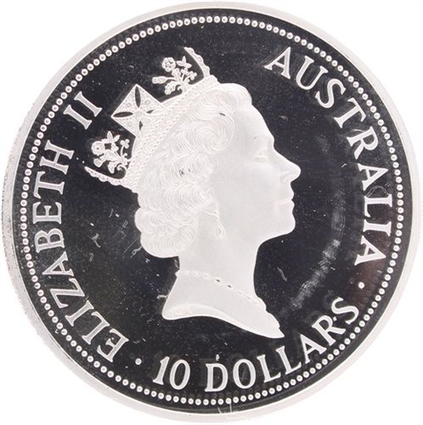 Australien-10 Dollar-1991-AGpp-Kookaburra-RS