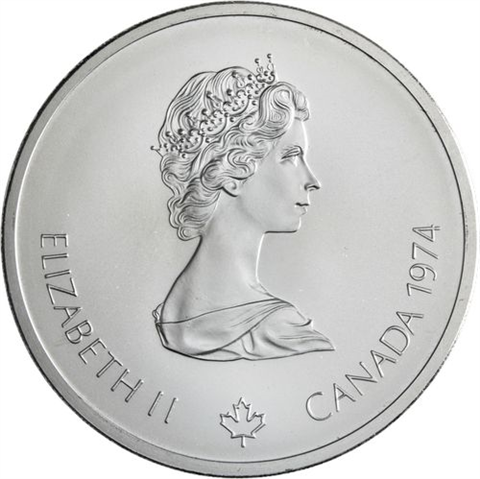 Kanada-14x10+14x5 Dollar-1973-1976-AGstgl-Olymp Montreal 76-Etui