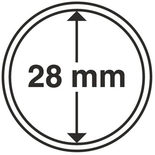 312236 - 10 Münzkapseln mit Innendurchmesser 28 mm