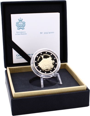 San Marino-2 Euro-2026-PP-Tizian-Etui