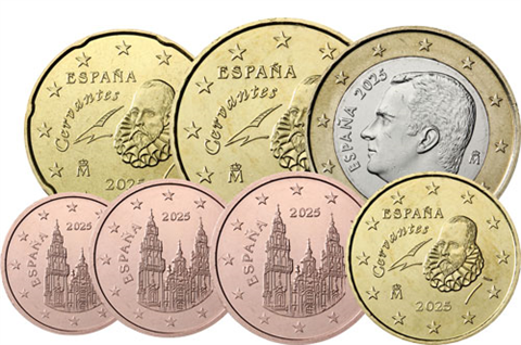 Spanien-1,88Euro-2025-bfr-1-cent-1-euro-kleinmuenzensatz-RS