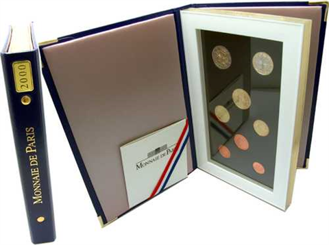 Frankreich-3x3,88 Euro-1999-2001-PP-KMS-Set