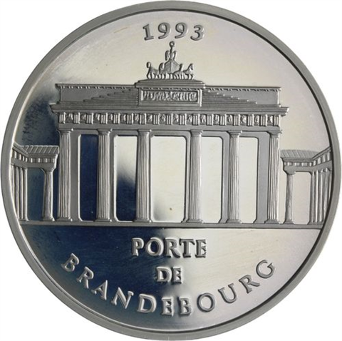 Frankreich-3x100Francs-1993-1994-AGpp-Monumente-Etui