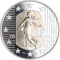 Frankreich-5 Euro-2003-AUAGpp-Säerin-RS