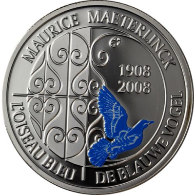 Belgien 10 Euro 2008 BlauerVogel-RS