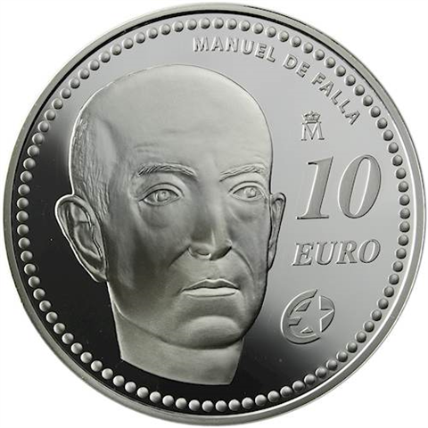 Spanien 10 Euro 2014 PP Manuel de Falla I