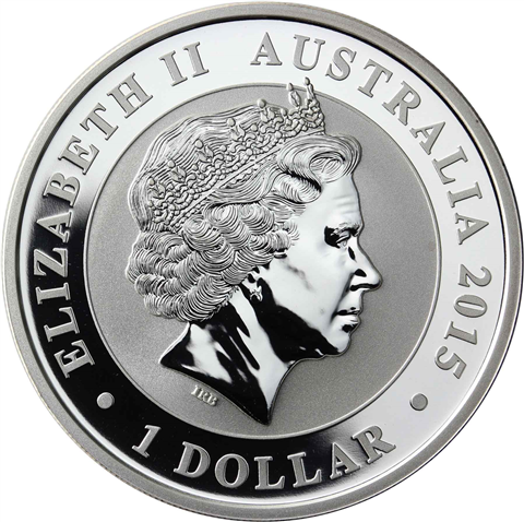 Australien 1 DOllar 2015 Stgl. Kookaburra Serie Eisvogel I