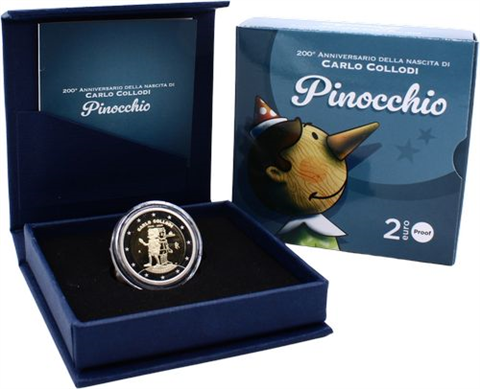 Italien-2 Euro-2026-PP-Pinocchino-Etui