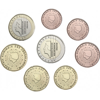 Euro Münzen Niederlande KMS bankfrisch 2001