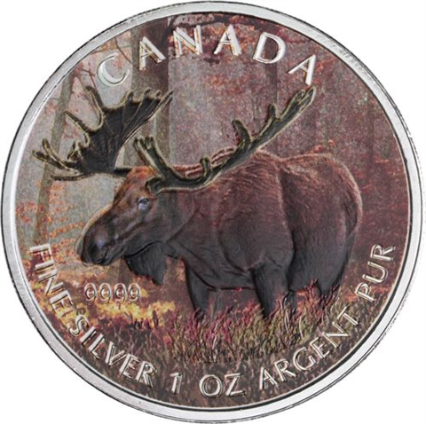 Kanada-5 Dollar-2012-AGstgl-Elch-Farbe-RS