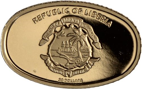 Liberia-25 Dollar-2005-AUpp-Titanic-RS