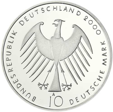 Deutschland 10 DM Silber 2000 Stgl. Natur Erde Mensch, EXPO 2000 I