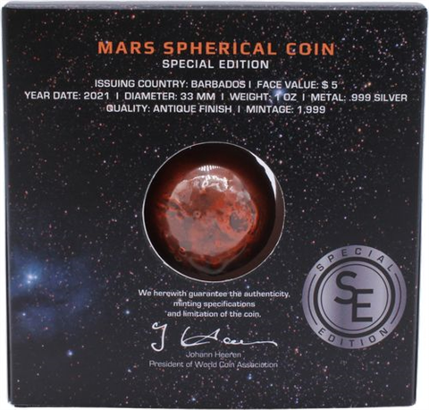Barbados-5 Dollar-2021-AG-MarsSphericalCoin-RS