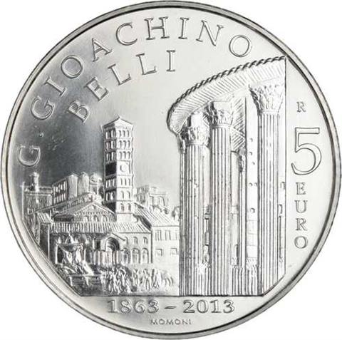 Italien-5Euro-2013-AGstgl-Belli-Etui