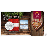 Österreich 10 Euro 2016 Handgehoben - Österreich aus Kinderhand im Folder