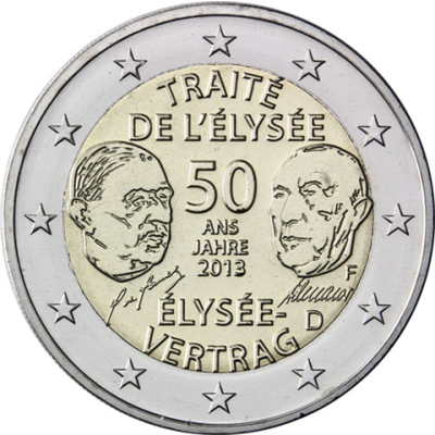 Deutschland-2Euro-2013-bfr-Elysee-Vertrag-F-RS