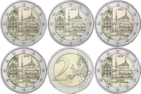Deutschland-2Euro-2013-Kloster-Maulbronn-A-J-RS-VS