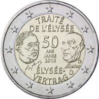 Deutschland-2Euro-2013-bfr-Elysee-Vertrag-D-RS