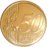 Kursmünzen aus dem Vatikan 50 Cent geprägt 2008 mit dem Motiv von Papst Benedikt XVI. 