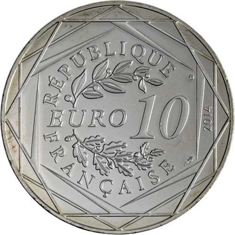 Frankreich-10 Euro-2014-AGstgl-Fraternite Freiheit Frühling-RS