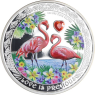 Niue-2 Dollar-2021-AGpp-Flamingos-Farbe-RS