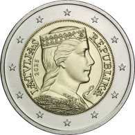 Lettland-2-Euro-2025-Stgl-Trachtenmädchen-RS