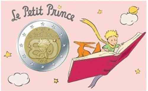 Frankreich-2Euro-2026-Stgl-CoinCard-Rosa-DerKleinePrinz-RS