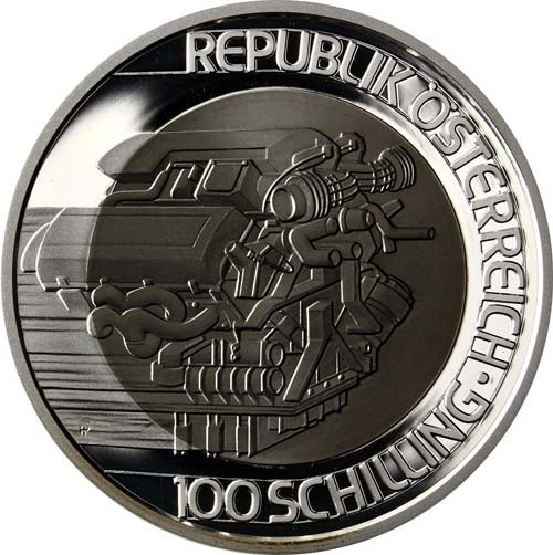 Österreich 100 Schilling 2001 PP Mobilität