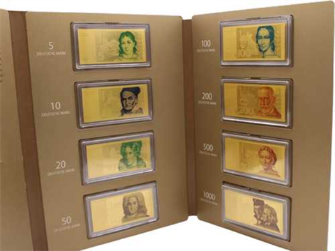 Deutschland-5-1000Mark-8x0,5gAUpp-Die D-Mark Banknoten-RS