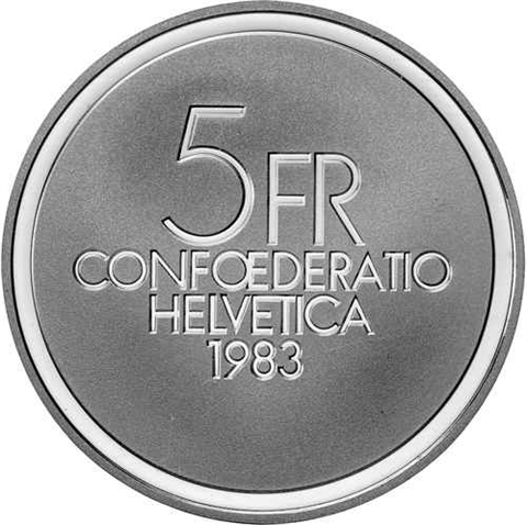 Schweiz-5Franken-1983-CuNi-PP-ErnestAnsermet-rs