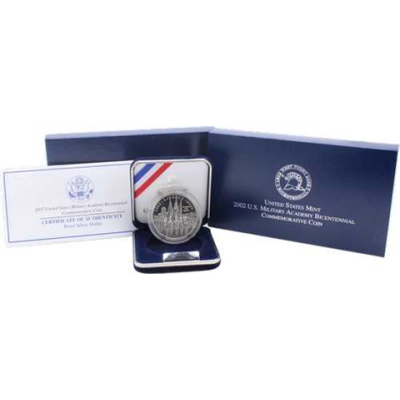 USA-1 Dollar-2002-AGpp-Military Academy Bicentennial-Etui