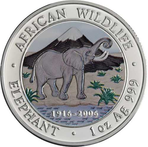Somalia-1000 Shillings-2006-AGstgl-Elefant-Farbe-RS