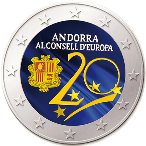 Andorra-2-Euro-2014-bfr-Beitritts-Andorras-zum-Europarat-Farbe-