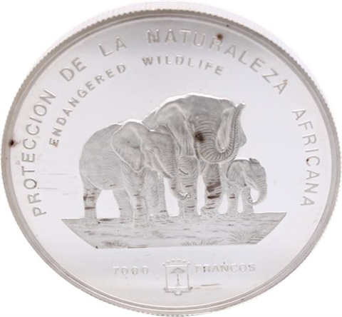 Äquatorialguinea-7000 Francs-1995-AGpp-Etui