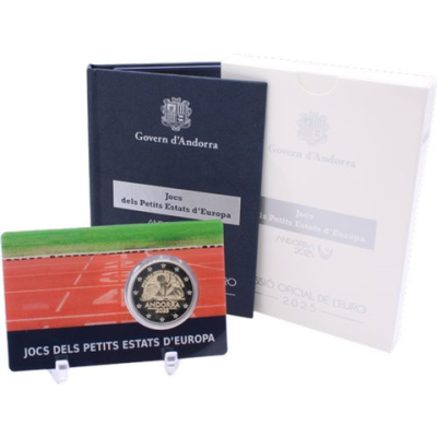 Andorra-2 Euro-2025-PP-Spiele Staaten-Etui