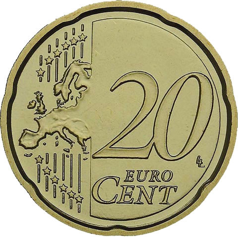 Kursmünzen Vatikan 20 Cent 2007 Stgl. Papst Benedikt XVI.