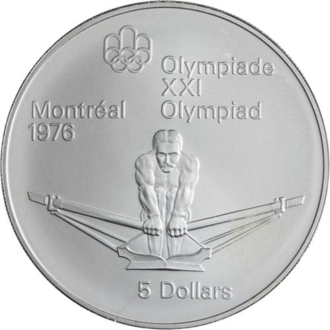 Kanada-14x10+14x5 Dollar-1973-1976-AGstgl-Olymp Montreal 76-Etui