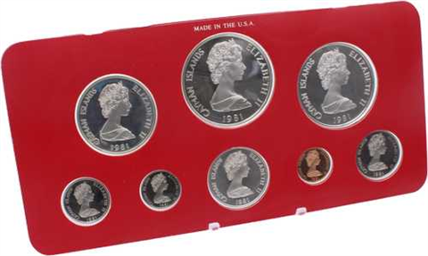Cayman Islands-8,91 Dollar-1981-PP-KMS-Etui